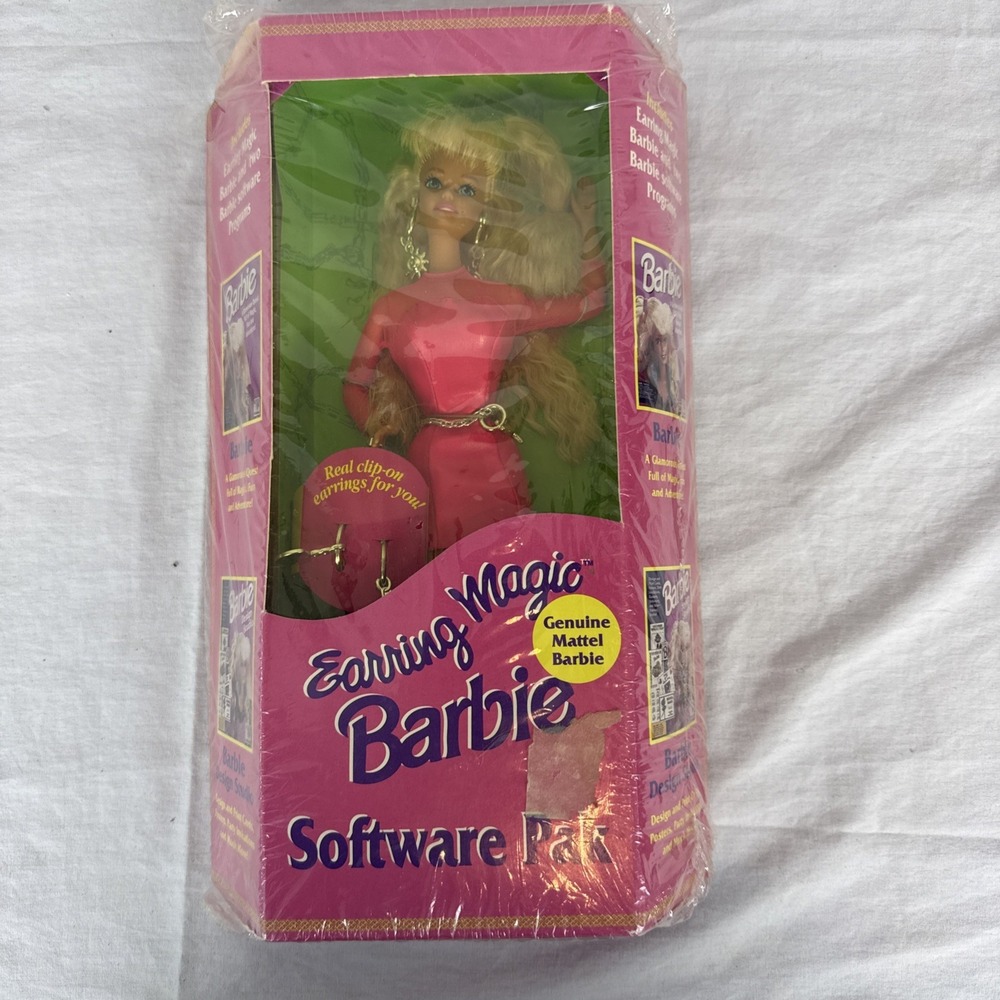 VTG Barbie Earring Magic Software Pak 1991 Mattel Radio Shack NEW SEALED